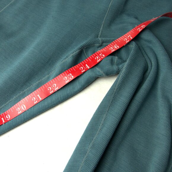 L Pocket Legging: High Waist Peacock Colored Small Ribbed Two Pockets - Picture 5 of 7